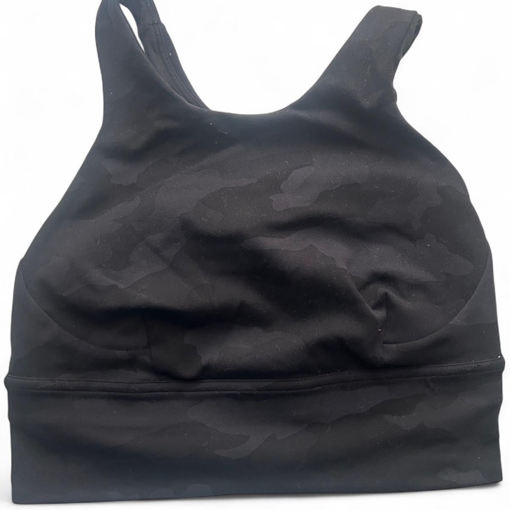 lululemon athletica Black Patterned Sports Bra